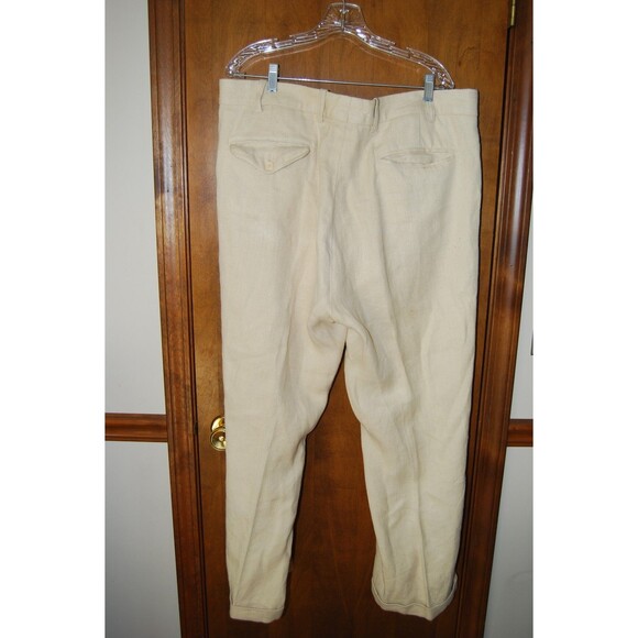 Vintage Orvis Mens Trouser 100% Hemp 40x30 with cuff - Picture 7 of 10